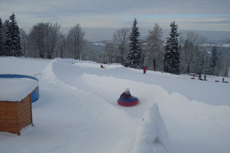 Snowtubing 1km ab Haus