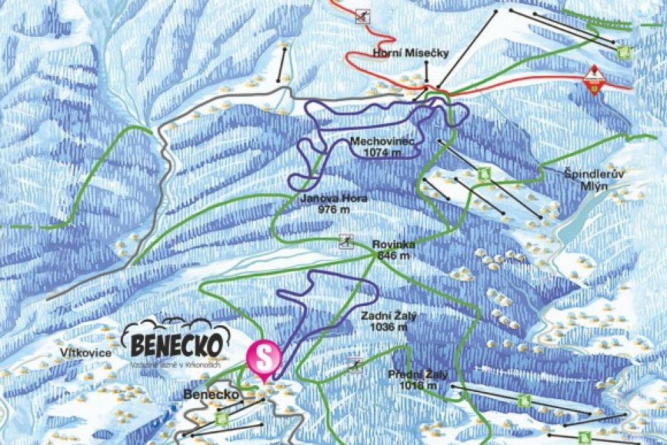 Ski-langlauf in Benecko 3km ab Haus